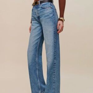 Reformation Cary High Rise Slouchy Straight Leg Jeans